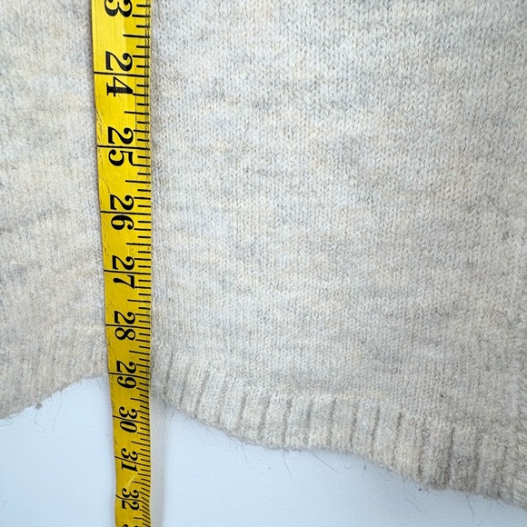 Grade & Gather Women’s Beige Oversized Cardigan Sweater Pockets Minimalist S / M - Picture 7 of 10